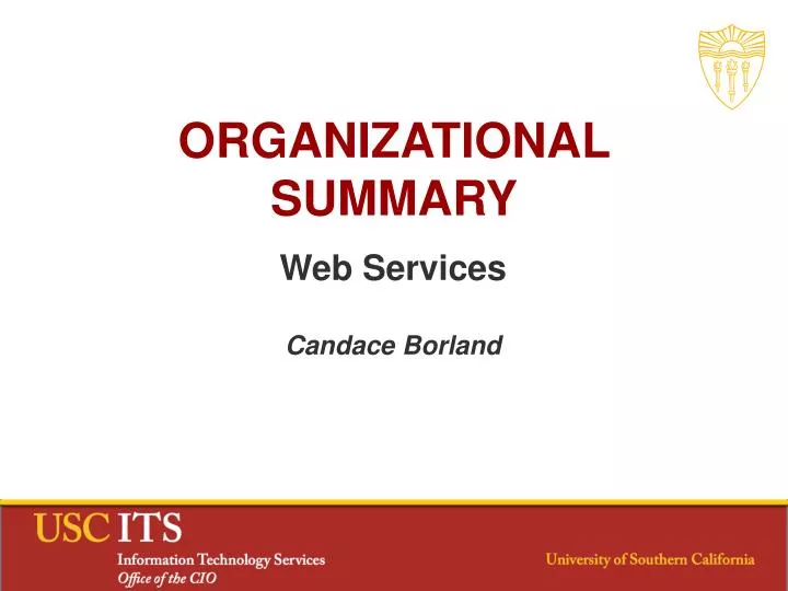 organizational summary