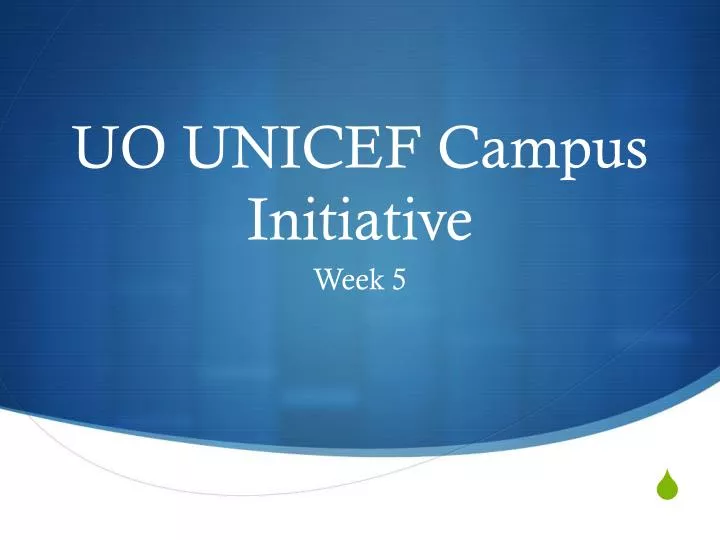 uo unicef campus initiative