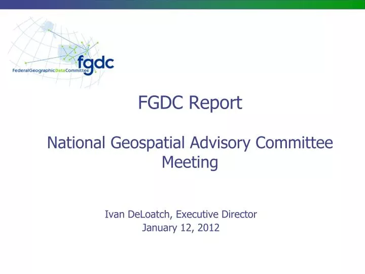 fgdc report national geospatial advisory committee meeting