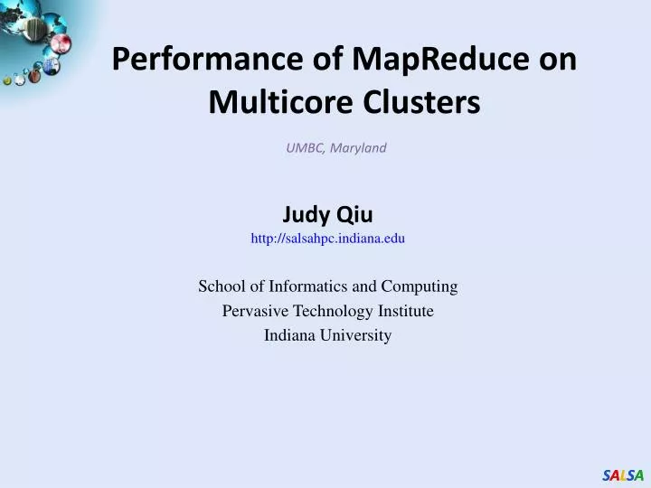 performance of mapreduce on multicore clusters