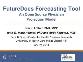 FutureDocs Forecasting Tool An Open Source Physician Projection Model