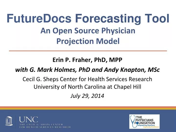 futuredocs forecasting tool an open source physician projection model