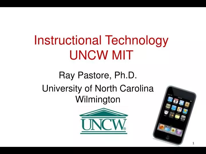 instructional technology uncw mit