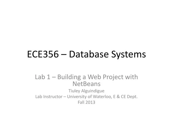 ece356 database systems
