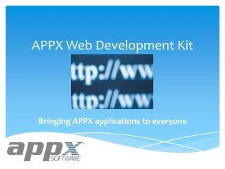 APPX Web Development Kit