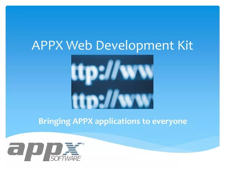 appx web development kit