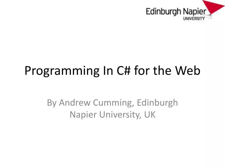programming in c for the web