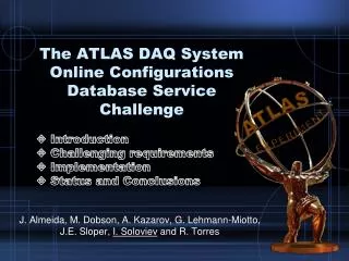 The ATLAS DAQ System Online Configurations Database Service Challenge