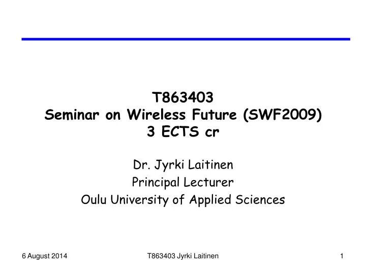 t863403 seminar on wireless future swf2009 3 ects cr