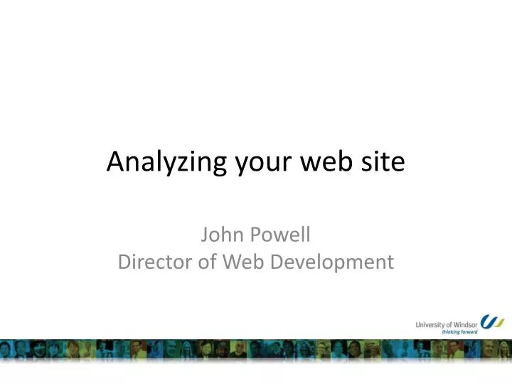 analyzing your web site