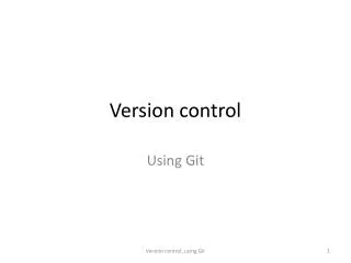 Version control