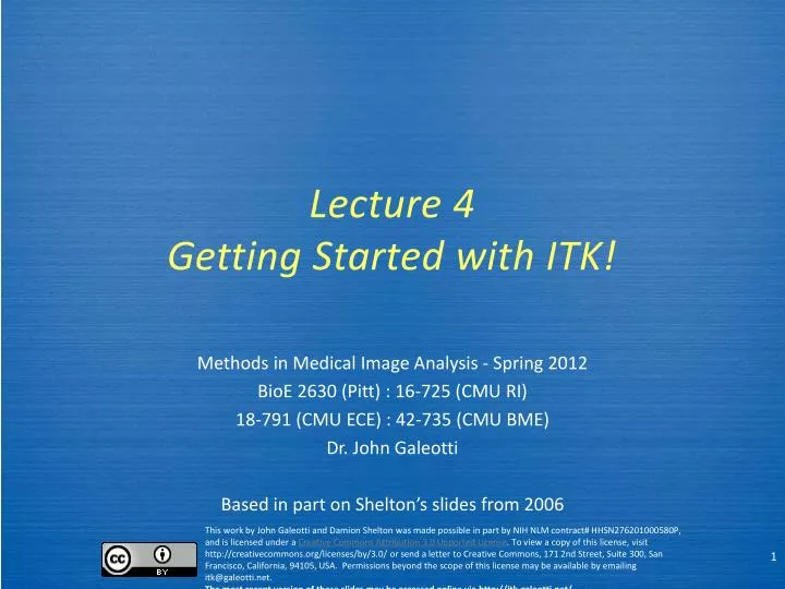 lecture 4 getting started with itk