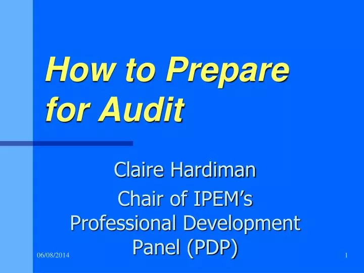 how to prepare for audit