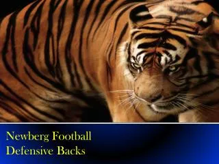 Newberg Football Defensive Backs