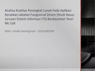 oleh vinda daningrum 5210100108