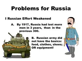 Problems for Russia