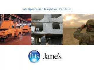 Intelligence and Insight You Can Trust