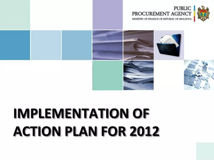 implementation of action plan for 2012