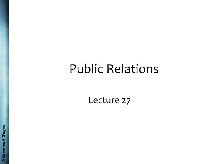 public relations