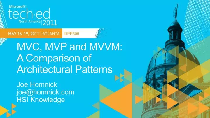 mvc mvp and mvvm a comparison of architectural patterns