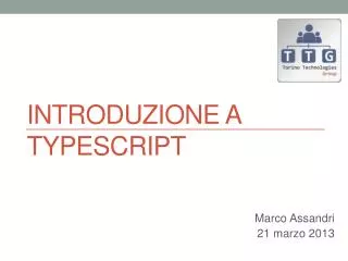 introduzione a typescript