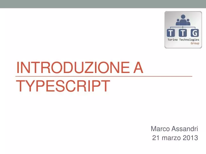 introduzione a typescript