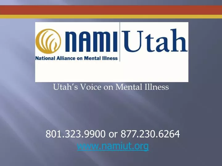 utah s voice on mental illness