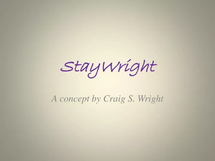 staywright