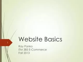 Website Basics