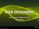 WEB DESIGNING - slide 1