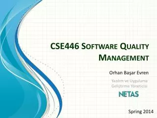 CSE446 Software Quality Management