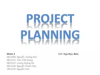 project planning