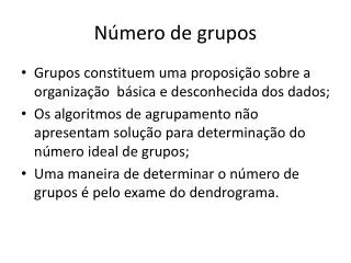 n mero de grupos