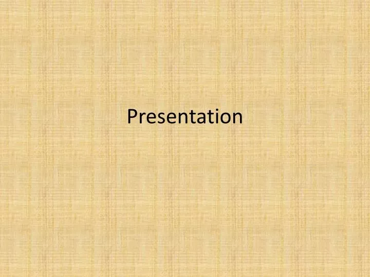 presentation