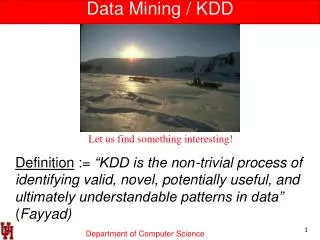 Data Mining / KDD