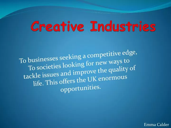 creative industries