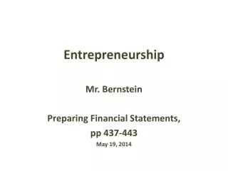 entrepreneurship