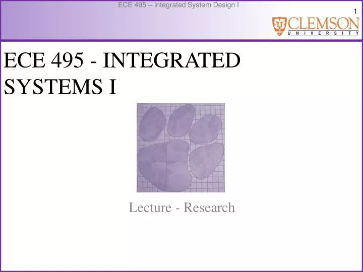 ece 495 integrated systems i