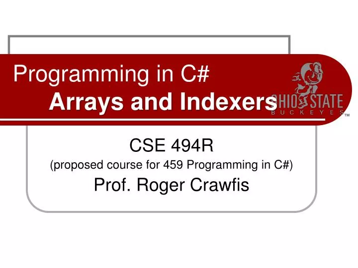 programming in c arrays and indexers