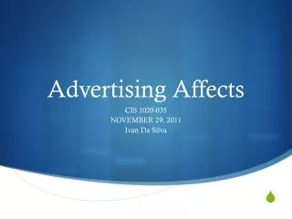 Advertising Affects