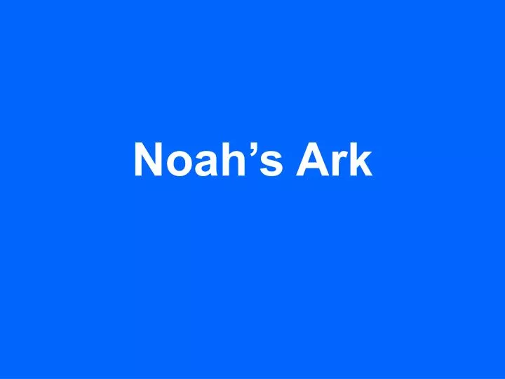 noah s ark