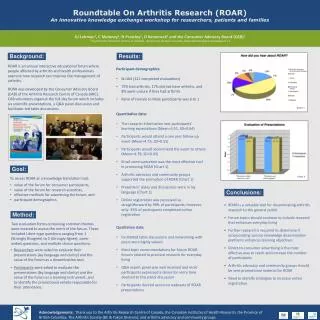 Roundtable On Arthritis Research (ROAR)