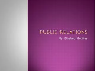 Public Relations