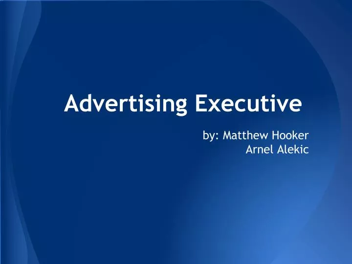 advertising executive
