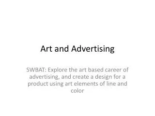 art and advertising