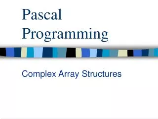 Pascal Programming