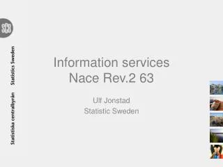 Information services Nace Rev.2 63