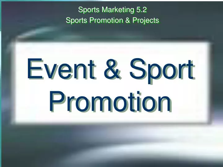 event sport promotion