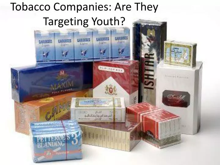 tobacco companies are they targeting youth