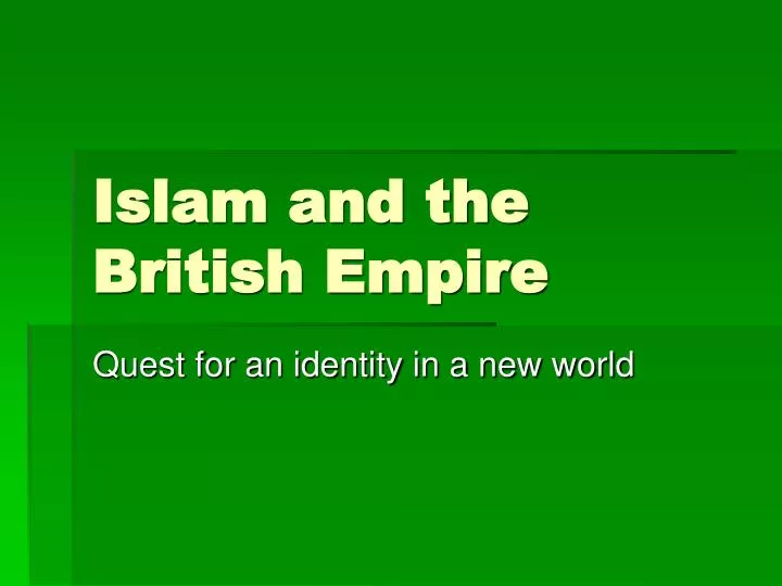 islam and the british empire